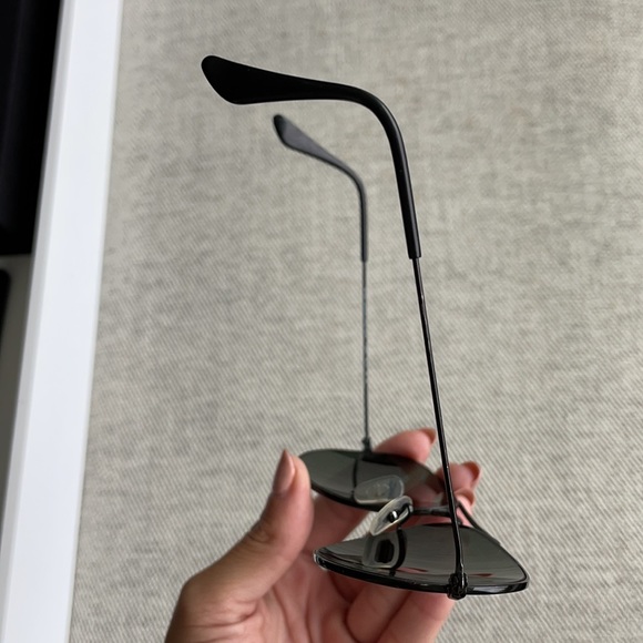 Ray Ban Black Aviator Sunglasses - Picture 7 of 7